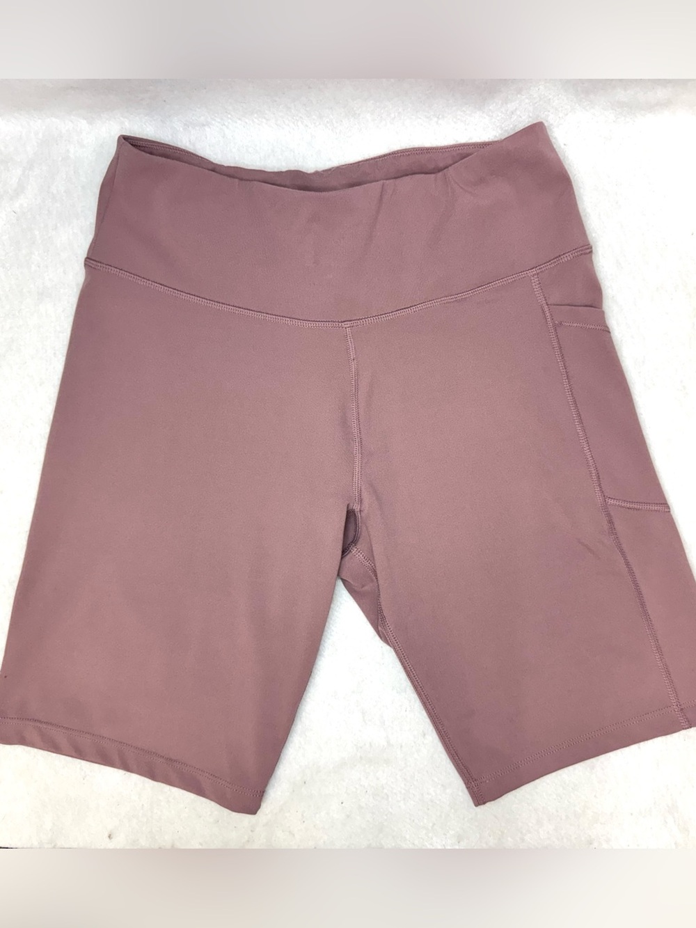 Calvin Klein Performance High-Waist Dusty Rose/purple Women’s Biker Shorts LARGe